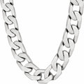 LIFETIME JEWELRY 11.5mm Flat Cuban Link Chain Necklace for Men 24k Real Gold Plated (20 inches White Gold)